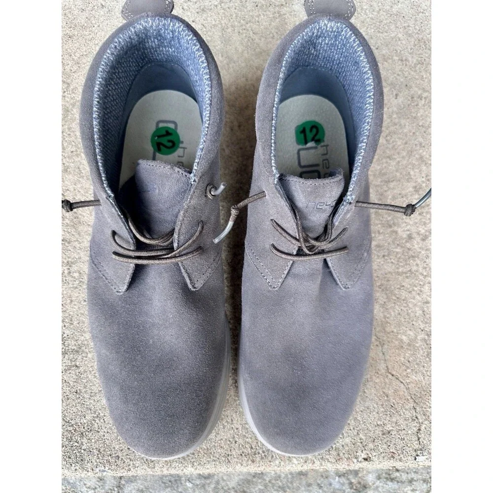 Hey Dude Jo Suede Men’s Size 12 Shadow Grey Chukka Boots Casual Shoes